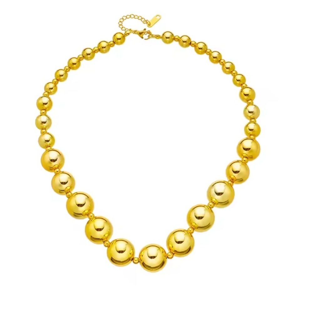 Vintage Gold Beaded Necklace